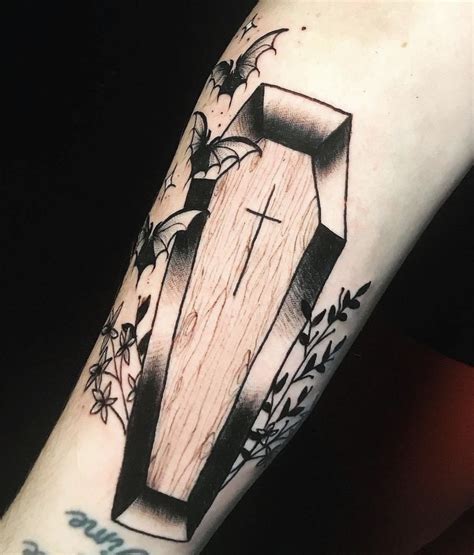 black casket tattoo|black coffin tattoo st paul.